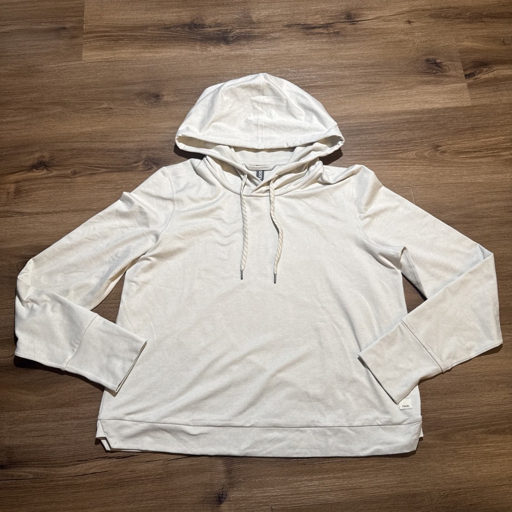 Vuori Cream Lightweight Hoodie Sweatshirt
